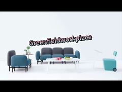 ক্লাসিকাল আধুনিক শেয়ারড ওয়ার্কপ্লেস আসবাবপত্র। সহযোগী সোফা